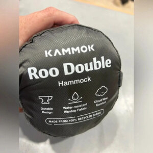 Kammok Roo Double Recycled Hammock Granite Gray NWT